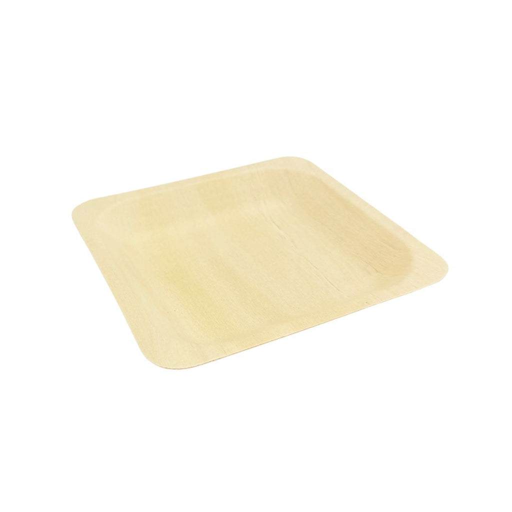 5.5" x 5.5" Square Wooden Plate | Compostable