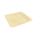 6" x 6" Square Wooden Plate | Compostable