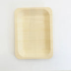 7.7" x 4.9" Rectangular Wooden Plate | Compostable