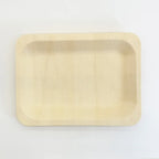 7.7" x 4.9" Rectangular Wooden Plate | Compostable