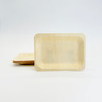 7.87" x 5.7" Rectangular Wooden Plate | Compostable