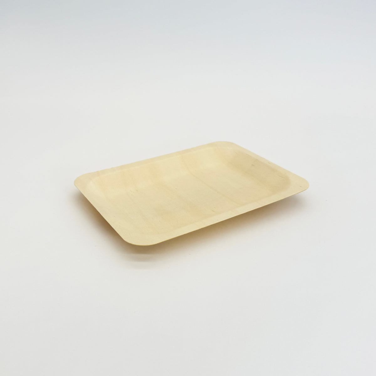 7.87" x 5.7" Rectangular Wooden Plate | Compostable