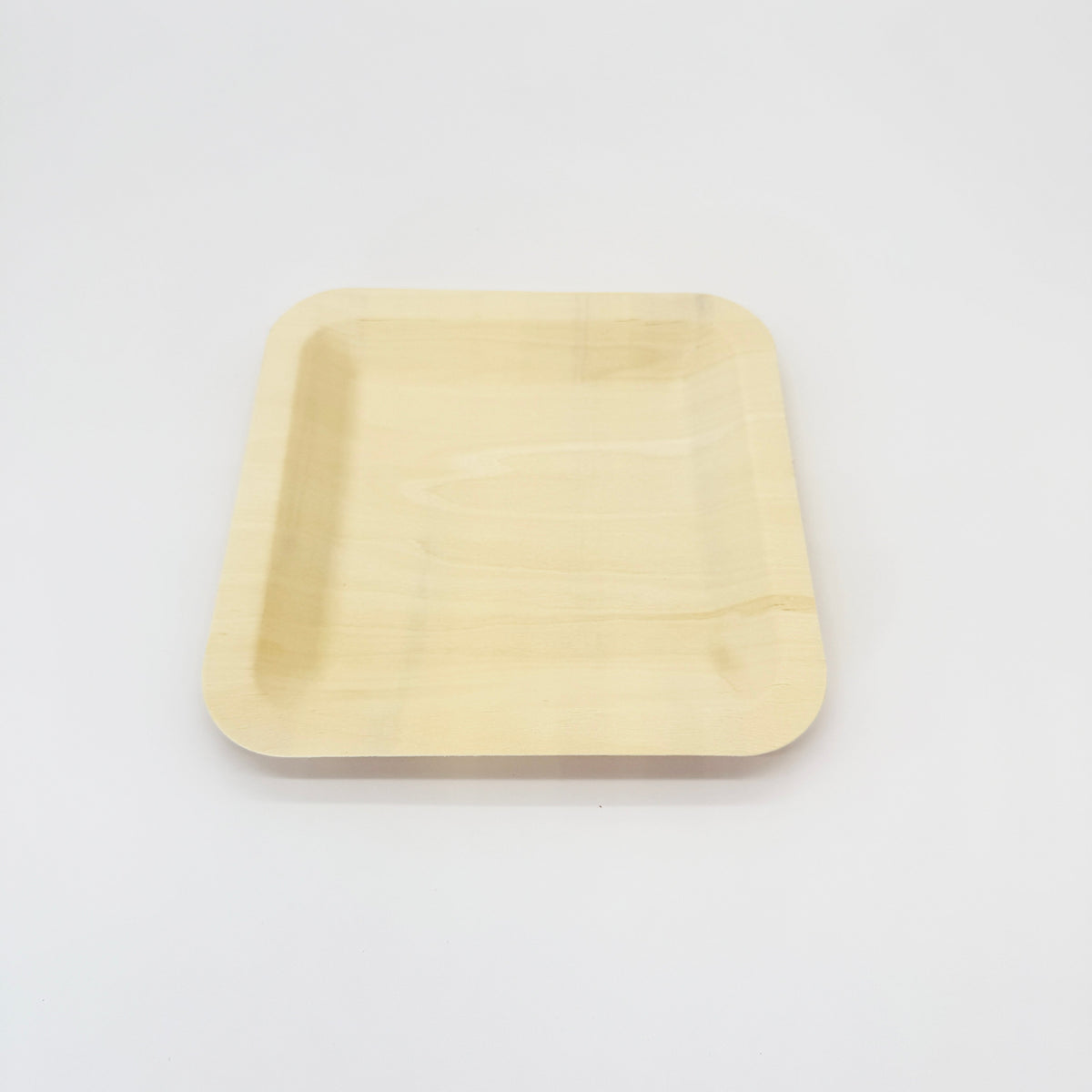 7" x 7" Square Wooden Plate | Compostable