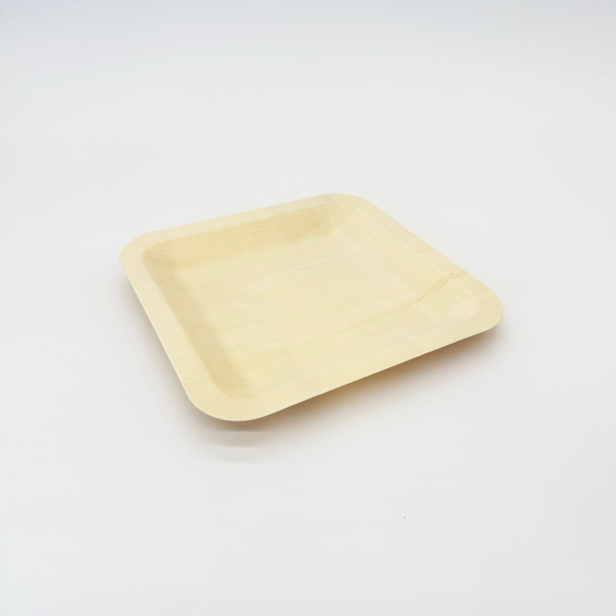 7" x 7" Square Wooden Plate | Compostable