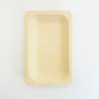9.3" x 6.7" Rectangular Wooden Plate | Compostable