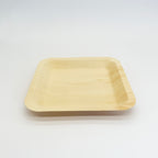 9" x 9" Square Wooden Plate | Compostable