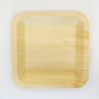 9" x 9" Square Wooden Plate | Compostable