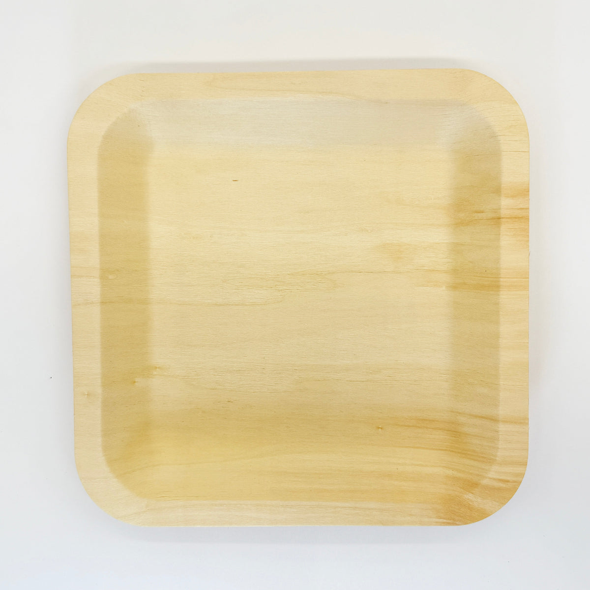 9" x 9" Square Wooden Plate | Compostable
