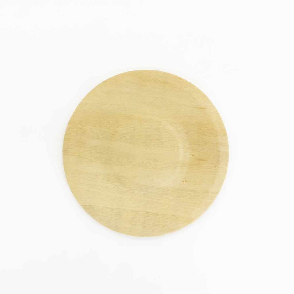 5.5" Round Wooden Plate | Compostable