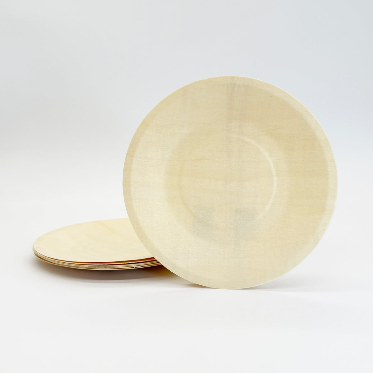 8.5" Round Wooden Plate | Compostable