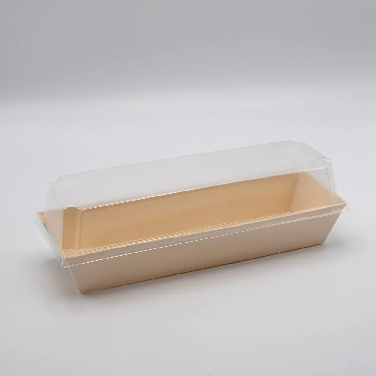 7.7" X 3" Covered Tray Set | Compostable Balsa Tray with RPET Lid
