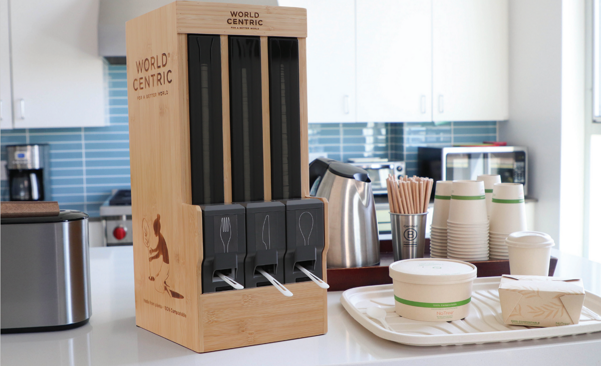 Touchless Cutlery Dispenser Starter Kit | World Centric®