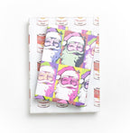 Warhol Santa Wrapping Paper | 3 Sheets & Gift Tags