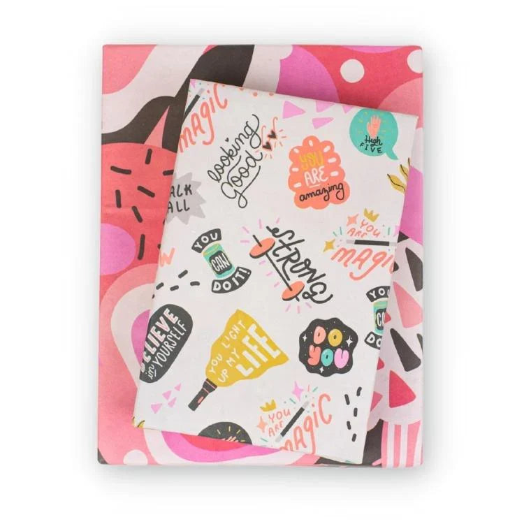 Positivity Any Occasion Wrapping Paper | 3 Sheets