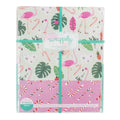 Flamingos & Candy Cane Wrapping Paper | 3 Sheets & Gift Tags