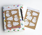 Snow Scenes Pop-Out Gift Tags & Twine | 12 Sets