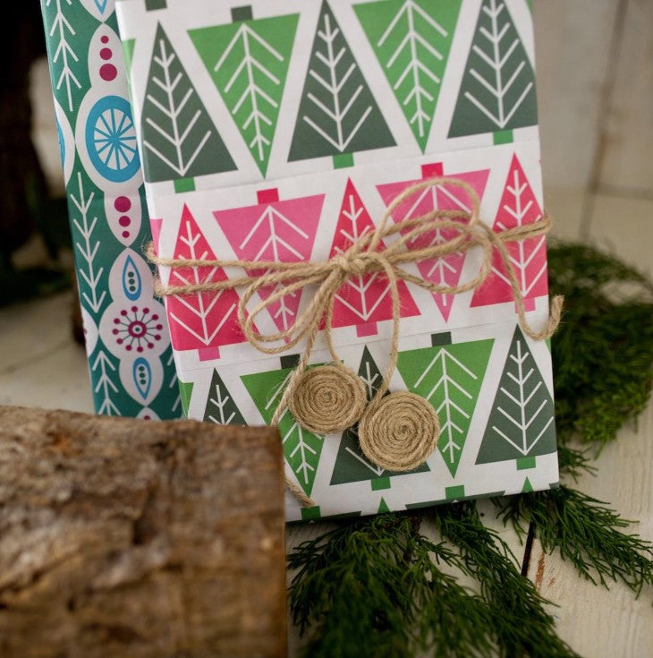 Trees Wrapping Paper | 3 Sheets & Gift Tags