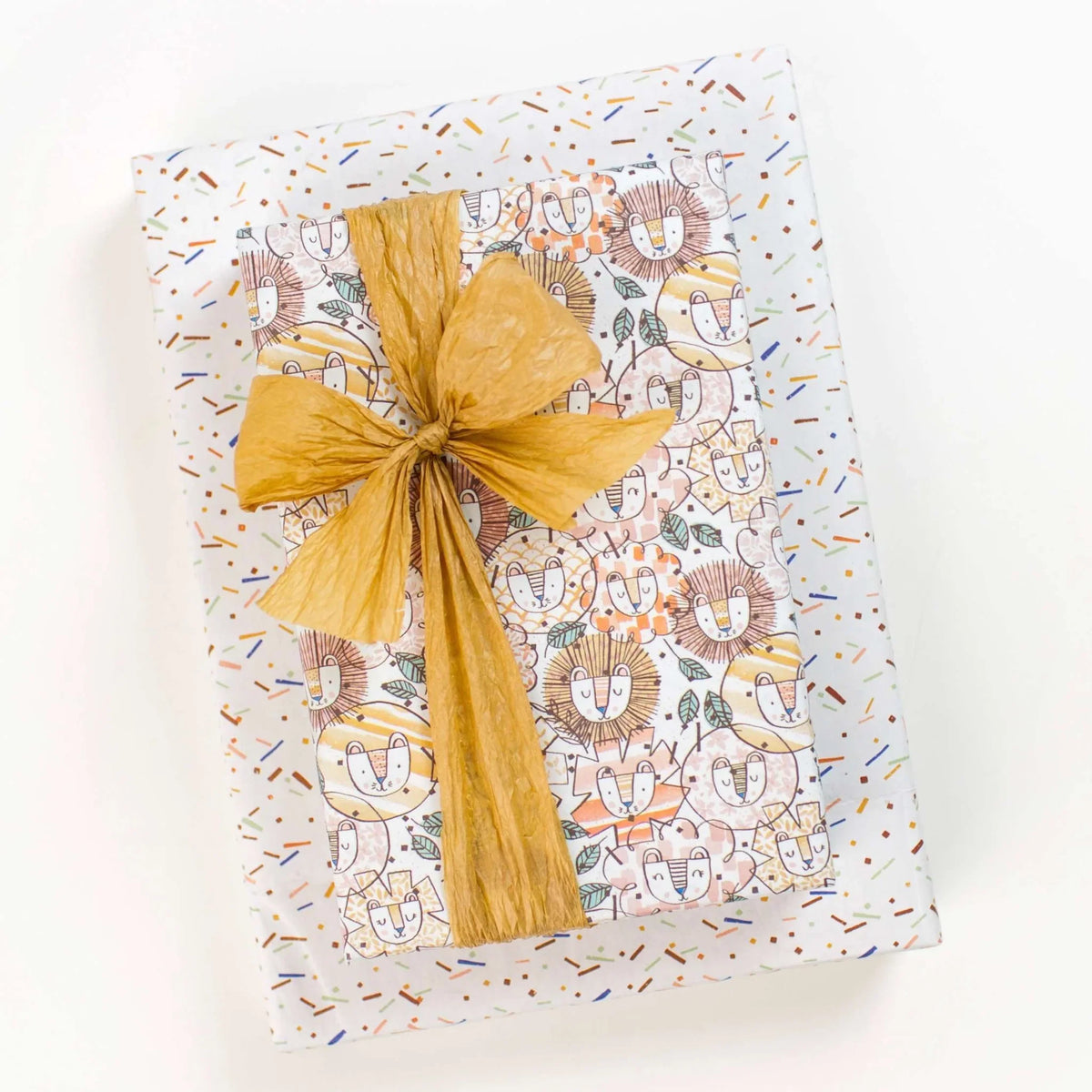 Lion Fiesta Any Occasion Wrapping Paper | 3 Sheets