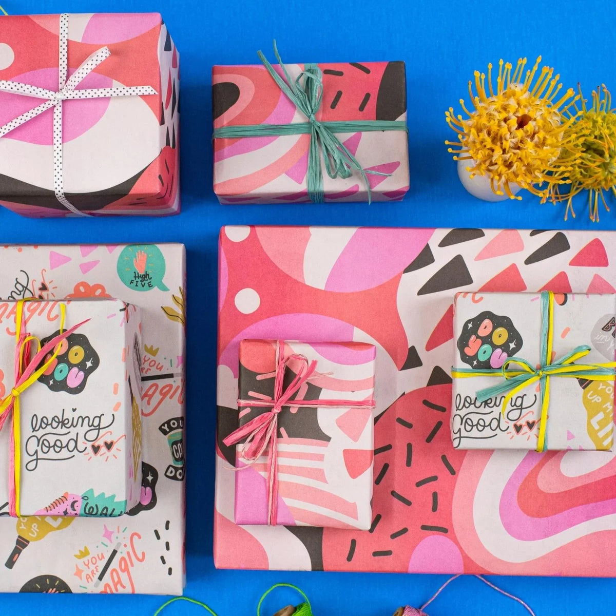 Positivity Any Occasion Wrapping Paper | 3 Sheets