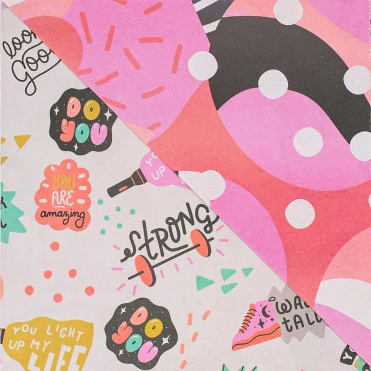 Positivity Any Occasion Wrapping Paper | 3 Sheets