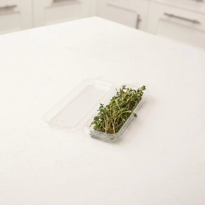 0.25 oz. Top Seal Hanging Fresh Herb & Microgreen Package | Clear | Good Natured® | Compostable PLA