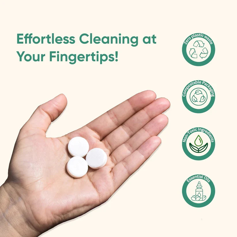 Set of 3 Refill Cleaning Tablets | 3 Cleaner Pack | Green Llama