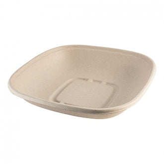 32 oz Square Bowl | Natural Plant Fiber