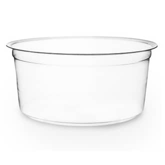 12 oz Compostable Round Deli Container | Clear | Vegware® | PLA