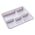 8.0" x 10.5" 5 Compartment Tray | School Lunch Tray
