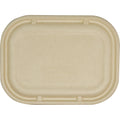 Lid for 17oz Fiber Tray | Natural Plant Fiber | 8" x 6" x 1.5" | Compostable