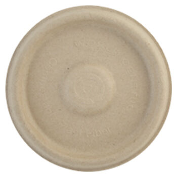 Lid for 4 oz Portion Cup | Unbleached Plant Fiber