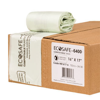2.5 gal compostable and biodegradable garbage bag