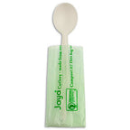 6.5" Spoon Individually Wrapped | White