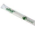 7.75" PLA Drinking Straws | Wrapped | Giant | Clear
