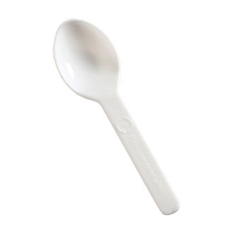 3" Compostable PLA Tasting Spoon