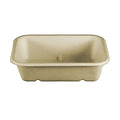 6.5" x 5" Fiber Food Tray | Natural Plant Fiber | Compostable