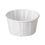 White paper cup on a white background