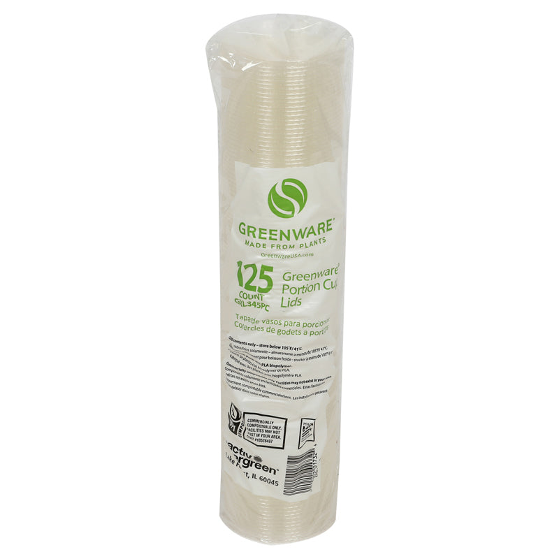 Lid for 3-4 oz Portion Cup | PLA | Made in USA