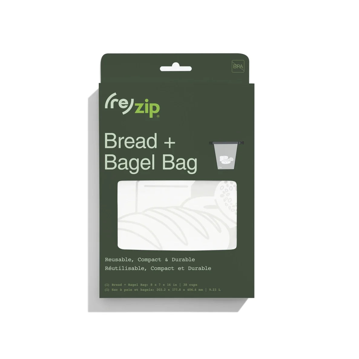 Reusable Bread and Bagel Bag | Roll Top Closure