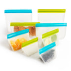 Reusable Food Storage Bags | Set of 8 Reusable Zip Bags