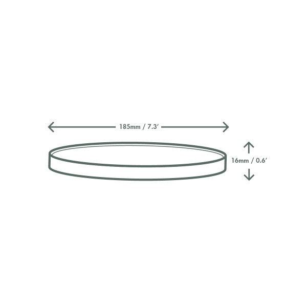 Lid for 26-48 oz Bon Appetit Bowls | Paper Lid w/ PLA-lining | 185-Series