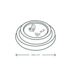 Lid for 4 oz Hot Cups | White | Compostable CPLA