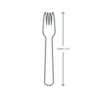 6" Compostable Birch Wood Fork | Vegware®