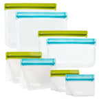 Reusable Food Storage Bags | Set of 8 Reusable Zip Bags