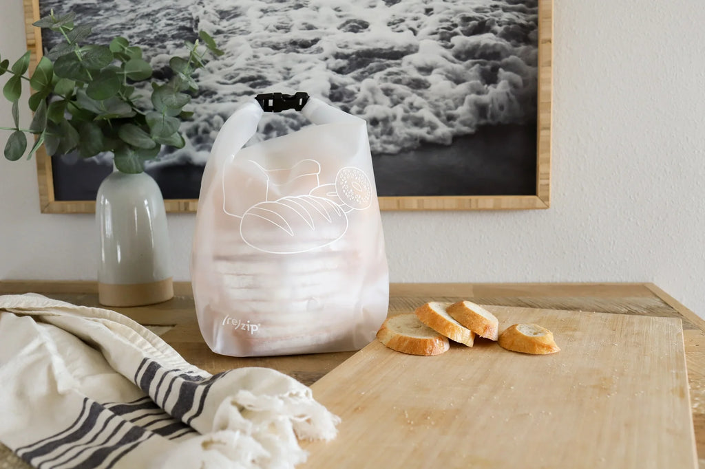 Reusable Bread and Bagel Bag | Roll Top Closure