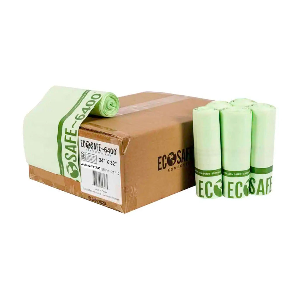 13 gal Heavy Duty Trash Bags | Compostable | 24"x32"