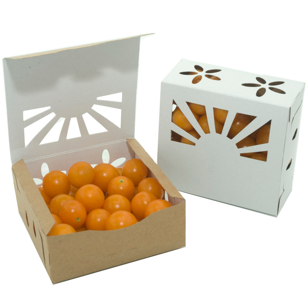1/2 Pint Kraft Produce Container | Vented | Compostable & Recyclable