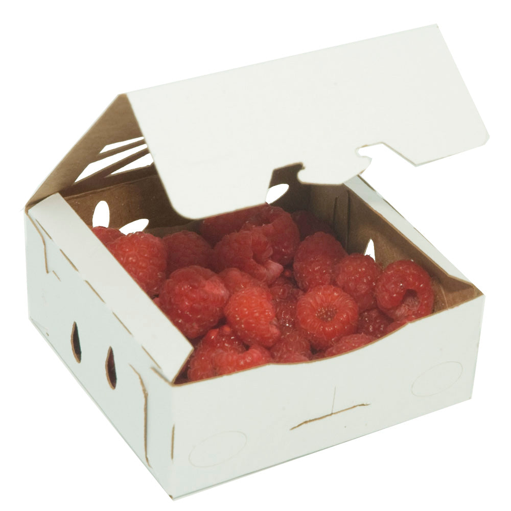 1/2 Pint Kraft Produce Container | Vented | Compostable & Recyclable