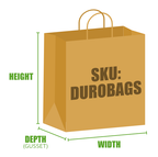 13"x6"x15.75" Kraft Paper Shopping Bags w/ Handles | Traveler
