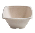 40 oz Square Bowl | Tan | Bagasse